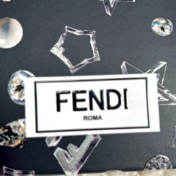 FENDI Black and Silver Geometric Design Notebook - Picture 5 of 12